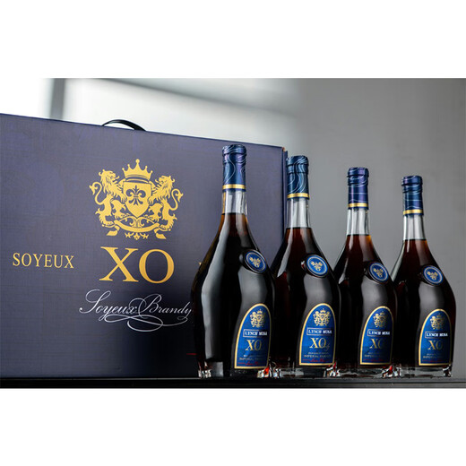 林治慕沙法国洋酒40度蓝豪XO白兰地烈酒威士忌聚会宴请 蓝豪XO白兰地 1L*4瓶