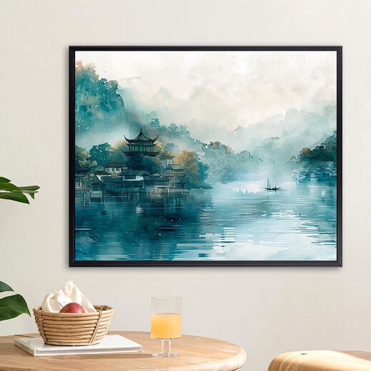 JPHZNB Chinese landscape digital diy hand-filled color-sense oil paint filling X9740 4560 package inner frame ++ pigment