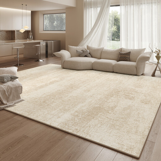 Mu Ni 2026 new style Italian living room carpet light luxury high-grade no-wash wipeable minimalist bedroom home floor mat waterproof and anti-fouling Italian living room carpet 140*200cm
