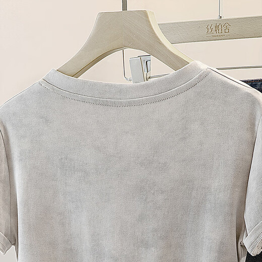 
Cypress V-neck T-shirt 2025 summer new women's fashion cartoon pattern printed design short-sleeved top