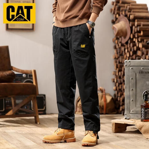 卡特（CAT）美式工装裤男士春季新款户外直筒长裤户外纯棉裤子男 683驼色 春秋款 32 建议141-150斤