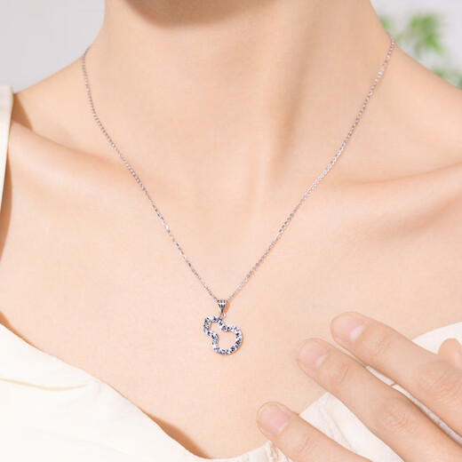 Century Yuan Jewelry Crushed Ice Gourd Platinum Pendant PT950 Casual Versatile Pendant Birthday Gift 1.9g