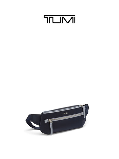Tuming (Tumi) Frauen Taillenbeutel Sport im Freien und lässige Crossbody -Taschen -Umhängetasche für Frauen im Freien/ Blau/