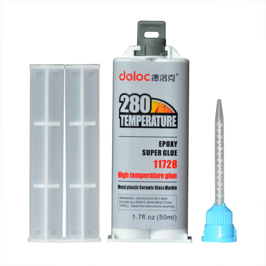 Deluck Ab Glue Strong Ceramic Aluminum Alloy Glass Epoxy Resin High Temperature Resistance 280 Degree Glue Plastic Car Quick Dry 11762 (Transparent)