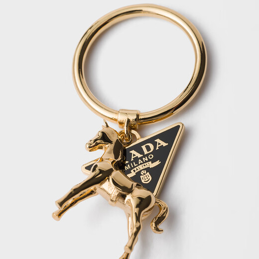 PRADA/Prada Gift Women's Metal Ring Black/Gold 9