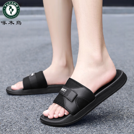 Zapatillas para hombres de carpintería para ropa de verano para nuevo sándwich de playa anti-odor anti-odor de gran tamaño de gran tamaño