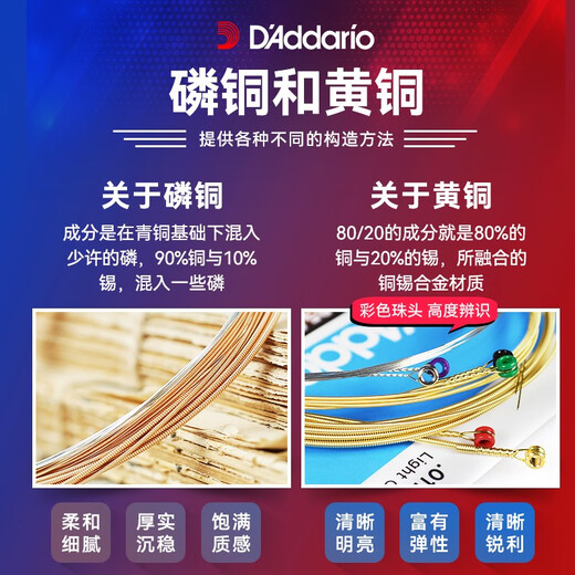 Swan (SWAN) SF Medium-produced Dadario Guitar String EJ16 Set of 6 folk guitar strings EZ910 full set of strings EXP17 phosphor bronze 13-56