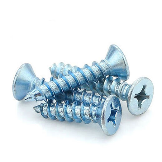 Bingyu blue zinc countersunk head self-tapping screw flat head cross screw wooden tooth screw M3M4M5M6 M41425Jin [Jin equals 0.5 kg] about 12250