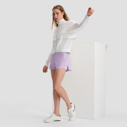 Descente WomenStudio-Serie leichte und atmungsaktive Hautmantel gewebtes Oberteil für Frauen wt-weiß s