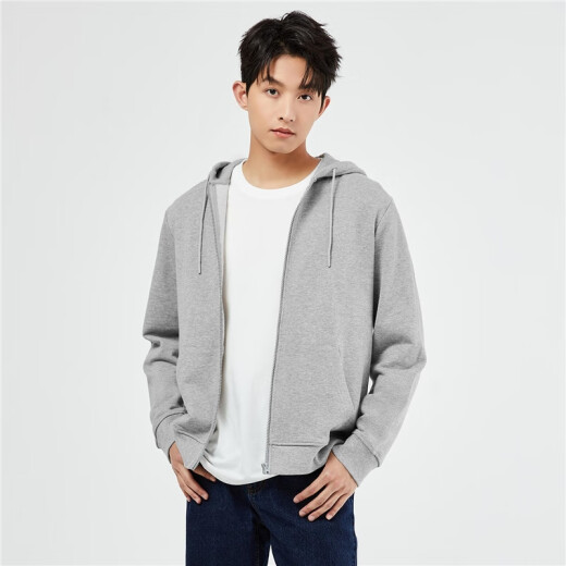 Giordano Chaqueta casual con cremallera para hombres Chaqueta deportiva algodón de algodón Capianza de algodón Cardigan Men 13074890
