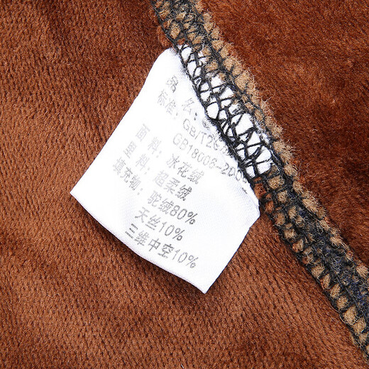 Camel hair cotton pants for middle-aged and elderly men in winter, plus velvet and thickened warm pants for dad and grandpa, elastic high-waisted bottoming cotton pants, dark blue 5XL