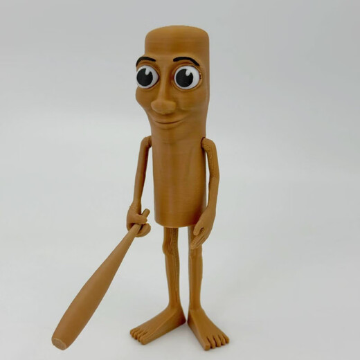 元气童趣国外山海经手办 跑鞋鲨鱼公仔tungtungsahur木棍人模型摆件礼物 木棍人偶