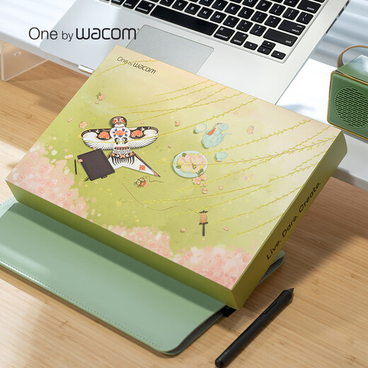 Wacom数位板CTL 672电脑绘画板电子绘图板手绘板网课手写板礼盒 CTL-672标准版赠原装笔芯5 27.7x18.9cm