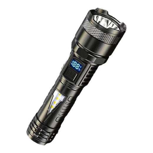 Strong light explosion king, strong light flashlight, rechargeable outdoor lamp, ultra-bright xenon searchlight, long-range beam lamp, ultra-long battery life, large capacity, household multi-function, convenient and durable, bright T-shaped lamp