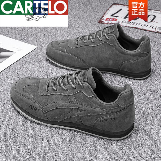 Cartelo Sport Schuhe Frühlings- und Herbst-Flachspanne-Schuhe Casual Sports Schuhe Herren Soft Sohle Arbeitsversicherung Herrenschuhe Herbst Atmungsfreie Aprikosenfarbe 41 Standard Sportcode