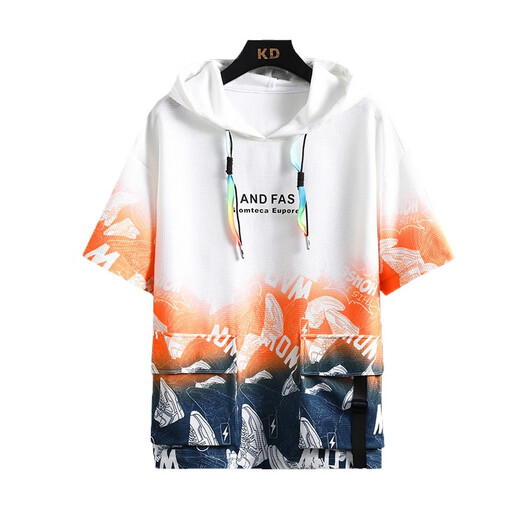 Ran Yilans selben Jugend-Sommersportanzug für junge Menschen, einjährige Jungenkleidung, Kurzarmhemd der Junior High School, Big Children's Summer Suit, 9735 grüne Kurzärärmel + Shorts Round Neck, Qualitätsgarantie, M 75-98jin [Jin gleich 0,5 kg]