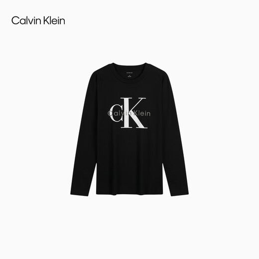 Calvin Kleinjeans 25 Herbst neue Männer lässig Klassiker CK Buchstabe Druck unter Boden Runde Hals Langarm T-Shirt 4rd869g
