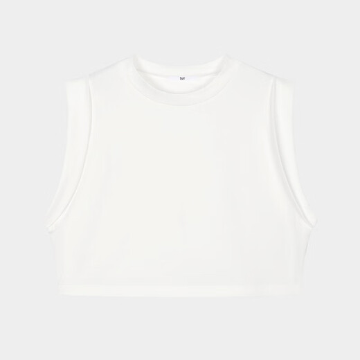 Moussy/Sly2025 Summer Simple Simple Color Color Round Necksemante Randevale.