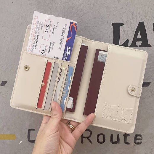语森忆港迪达菲熊星黛露小狐狸可爱七宝护照夹保护套旅行证件收纳包卡包 全家福款