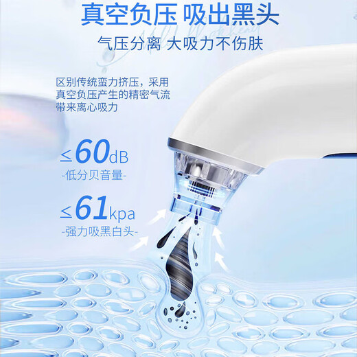 Royalstar Small Bubble Blackhead Suction Instrument Magical Blackhead Suction Device Beauty Instrument Home Facial Moisturizing Blackhead Remover Pore Acne Cleaner New Year's Day Holiday Gift for Girlfriends and Best Friends Fully Equipped with Rechargeable Powerful Suction + Deep Cleansing + Blackhead Removal in Seconds