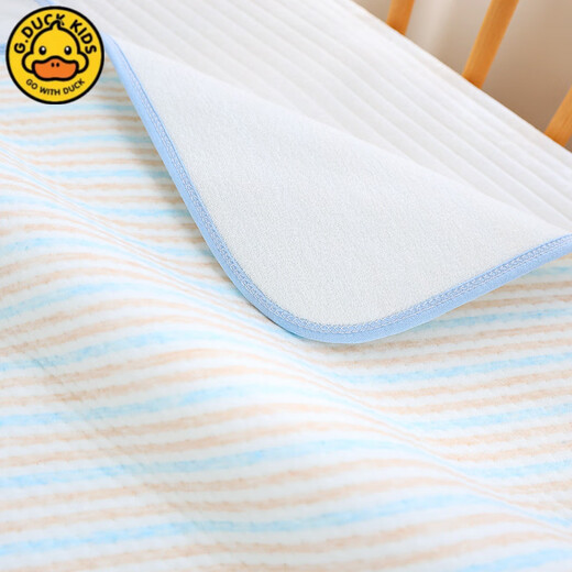 G.DUCKKIDSa color cotton baby diaper pad washable waterproof aunt sheets student dormitory small mattress overnight diaper pad pink striped 50*70cm