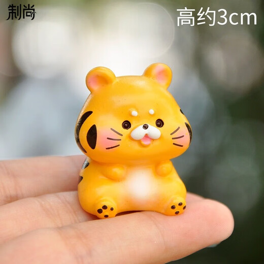 Full set of twelve zodiac ornaments desktop micro landscape decoration cute cartoon small animals children's doll birthday gift dragon baby