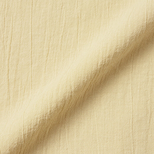 Muji (Muji) Frauen starker Twist kurzärmelig Hemd T-Shirt Top Damen Inner Wear Damen-Kleidung 25-jähriges Sommer Neues reines Baumwoll BCE92C5S Yellow M (160/84a)