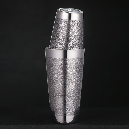 Soul of the bar, original imported Naranja shaker, professional bartender bartending tool, SUS304 stainless steel, high-quality Boston bartender, retro engraved version