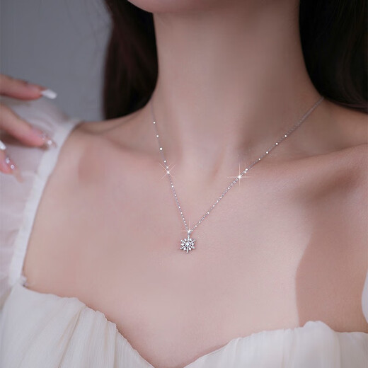 QUAMER925 Sterling Silver Sweater Chain Women's Necklace Light Luxury Niche Design Silver Jewelry 2025 New Trendy Necklace Does Not Injure Hair Platinum With Exquisite Packaging Box