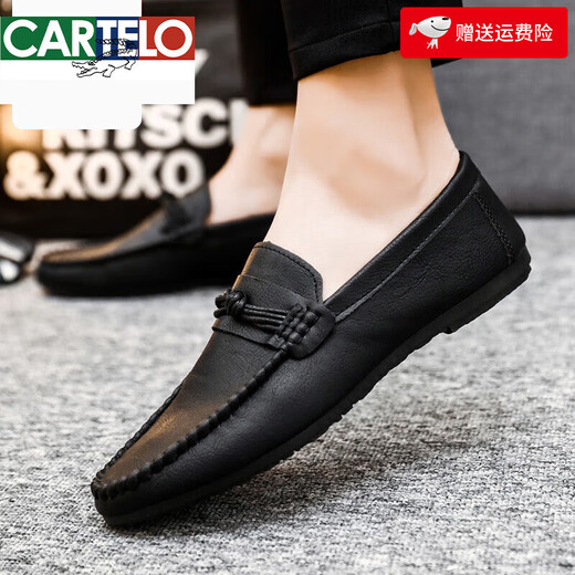 Cartelo 2024 Summer Nuevos zapatos de gorro de hombres versátiles versátiles transpirables y sin desliz
