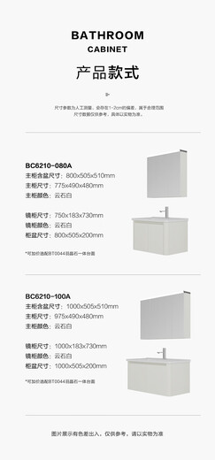 Hengjie bathroom cabinet 6210A bathroom cabinet 6210 mirror 100