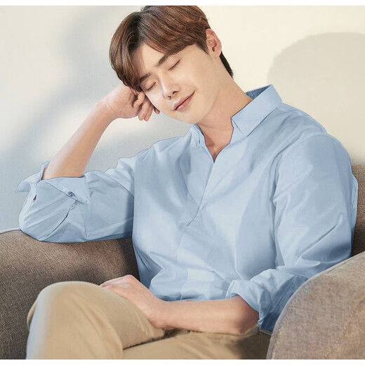 Kein Yinji Notitle Lee Jong-soo Star Personalisierte V-Ausschnitt handgefertigtes Langarmhemd Frühling Trendy Männer loser Designer Einfacher schwarzer C698 L