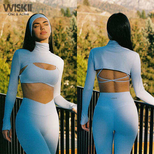 WISKII New Sports Bra Fitness Wear Beautiful Back Sports Vest Women's Pilates Training Top Casual Versatile Yoga Wear Ivory White M