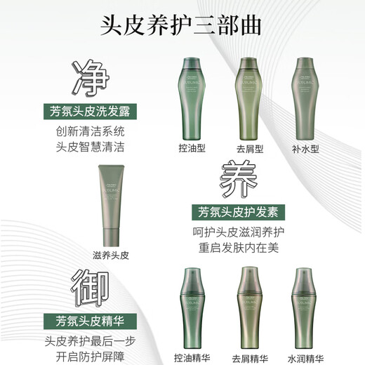 Shiseido Professional Hair Care Core Long-lasting Oil Control Restores Refreshing Hair without Makeup Fragrance Scalp Series Oil Control Shampoo 1L