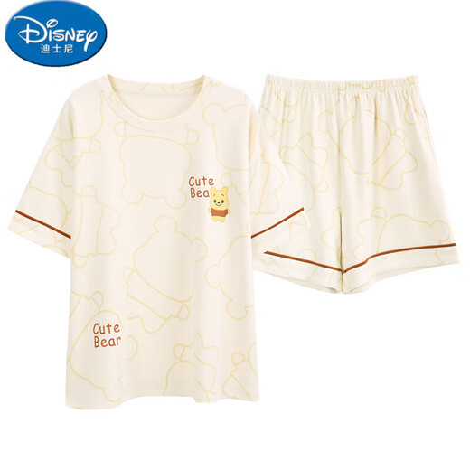 Disney pajamas for women summer cotton thin short sleeves 2025 new cute summer thin home clothing set TN-5380 9848 M Recommended 80-Jin [Jin equals 0.5 kg] wear