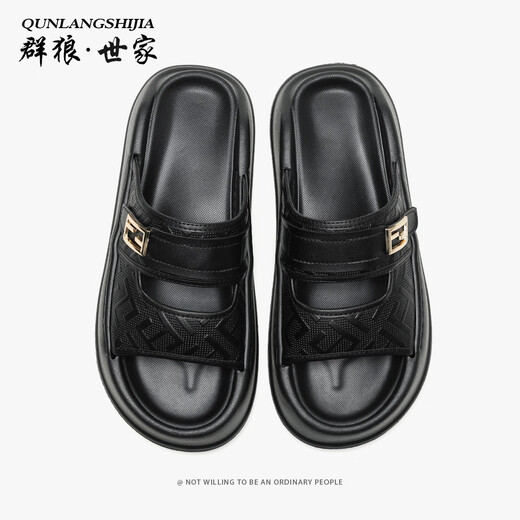 Pareja lobo Familia zapatillas para hombres nuevos hombres de verano para hombres y mierda de los hombres anti-dolores y mierda.