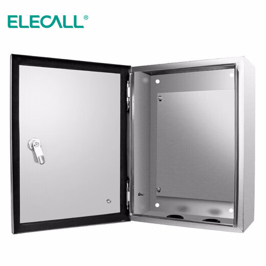 ELECALL distribution box 300*400*180mm-201 indoor stainless steel monitoring control box photovoltaic grid-connected equipment protection box (unit) 0.5mm AB lock without printing