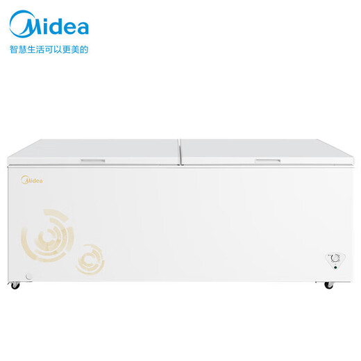 Midea premier et deuxième niveau d'efficacité énergétique ménage congélateur commercial température unique réfrigération à double température et protection contre les pannes de courant de réfrigération économie d'énergie basse congélateur température unique 719 litres conversion de réfrigération et de congélation