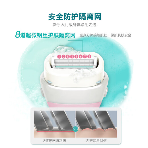 Schick Large Soap Head Replacement Knife for Medium and Dry Muscle Hair Removal Knife, 2 Pack, No Handle, Contains Shea Butter