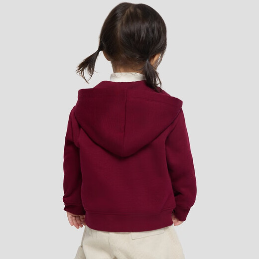 Gapu same style for boys and girls 2025 new autumn logo fleece hooded sweatshirt 804633