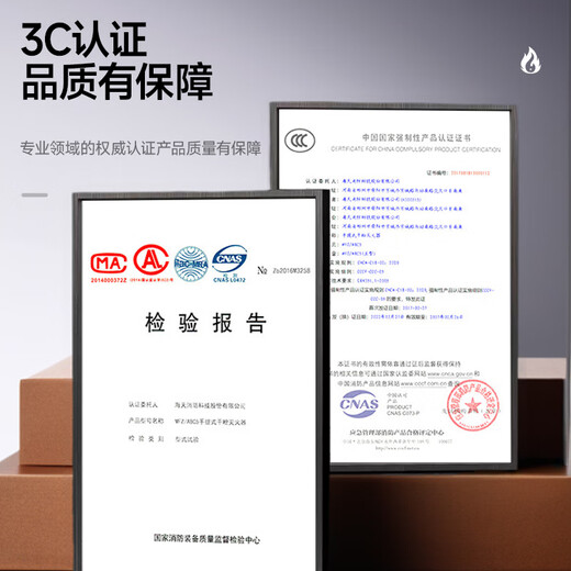 Mingguang Mengjiang Dry Powder Fire Extinguisher 2025 New National Standard Vehicle-mounted Home Commercial Portable 3C National Fire Certification 4KG