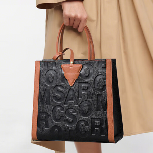 Bag de lujo Bag Women's Bag Bag 2025 Nuevo moderno y moderno de gran capacidad Caminador de un solo hombro Mochebuena marrón con negro (caja de regalo exquisita)