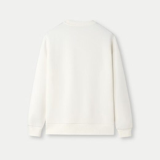 Мужская толстовка Hai Lan House (HLA) с круглым вырезом и вышивкой, с длинными рукавами, осенняя белая, 9K L 175/92A рекомендуется 137 ~ 150Jin Jin равна 0,5 кг