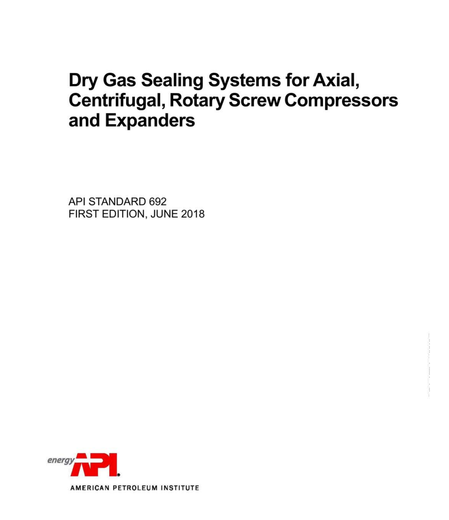[Electronic version] Electronic version--API692-2018 Compressor dry air seal--English version