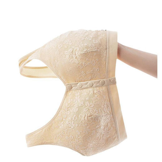 雅鹿癌术后专用内衣胸罩桑蚕丝义乳文胸假乳房腋下假胸女士棉背心 浅蓝色单件 80B