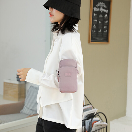 Wrist bag Mobile phone wrist bag Running mobile phone arm bag Summer running sports arm bag mobile phone bag shoulder crossbody bag mobile phone bag wrist fitness men's wrist bag women's red