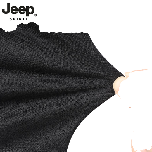 JEEP SPIRIT高端运动冰丝T恤男士速干短袖跑步套装夏季球衣篮球羽毛球服新品 jp-9901黑灰套装 M