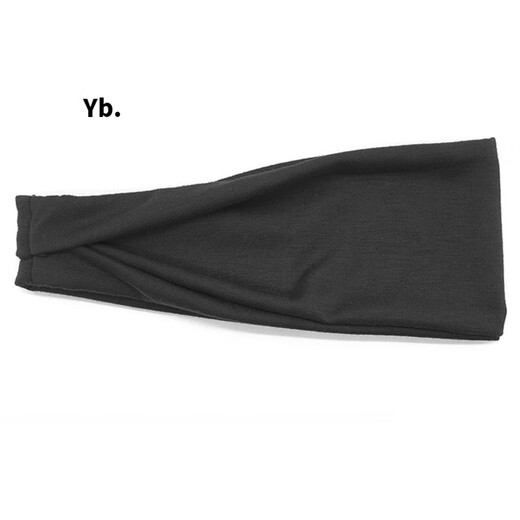 Diadema deportiva masculina El sudor que absorbe el equipo de fitness del turbante equipos de baloncesto que corre la banda para el cabello Antantio de yoga negros
