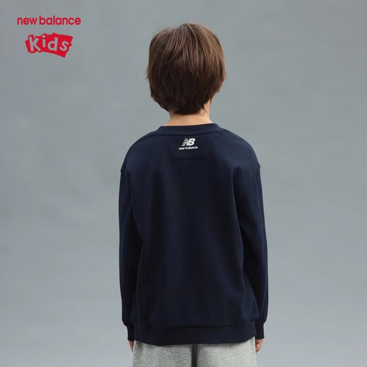 NEW BALANCE童装男女儿童新款2025运动休闲套头卫衣ND7CF1Z053 110