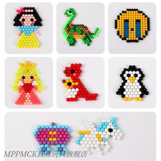 MPPMCK Agua Mist Magic Bead Diy PIN Bean Handmade Jugues Handmade Toys 'Ideas de regalo del 8 ° hasta 12 ° día de cumpleaños 24 Color 2400 Cápsulas + Accesorios de juego Pack